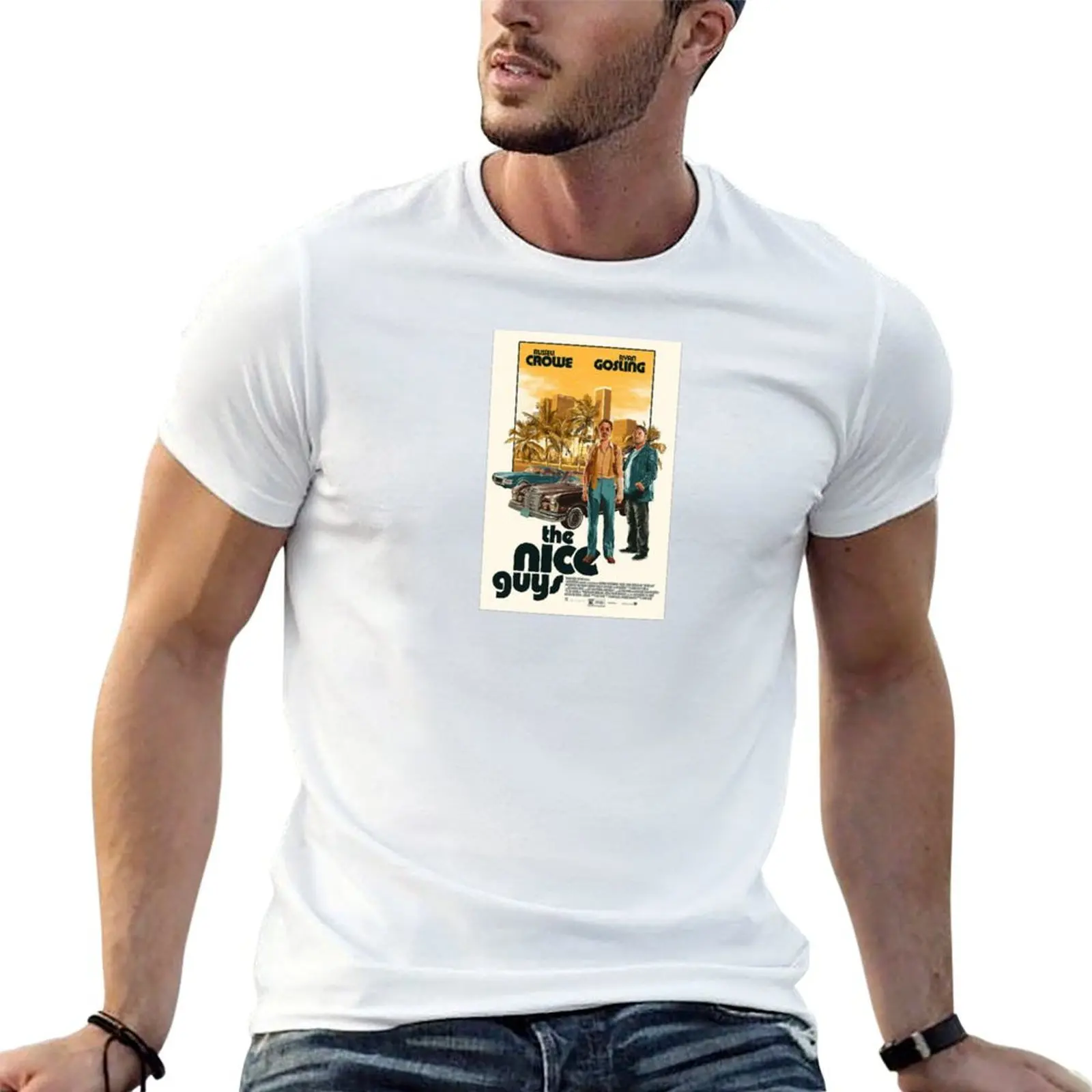 The Nice Guys Poster T-Shirt man t shirt heavy cotton anime t shirts oversize t shirts for man cotton funny T-shirt
The Nice Guys Poster T-Shirt man t shirt heavy cotton anime t shirts oversize t shirts for man cotton funny T-shirt