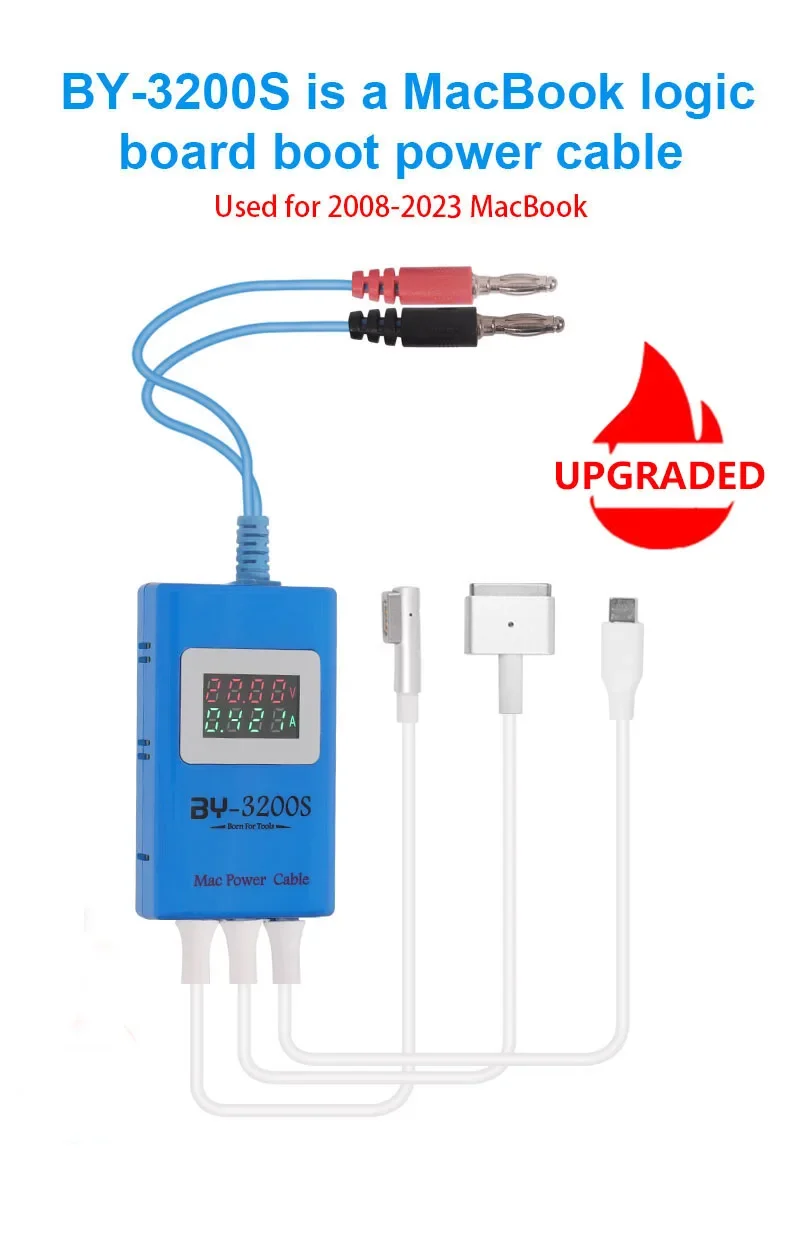 BY-3200S Cable for Macbook Charging Board Repair for Single Board Boot System Type-C/T-Style/L-Style Connector Charging Cable
BY-3200S Cable for Macbook Charging Board Repair for Single Board Boot System Type-C/T-Style/L-Style Connector Charging Cable