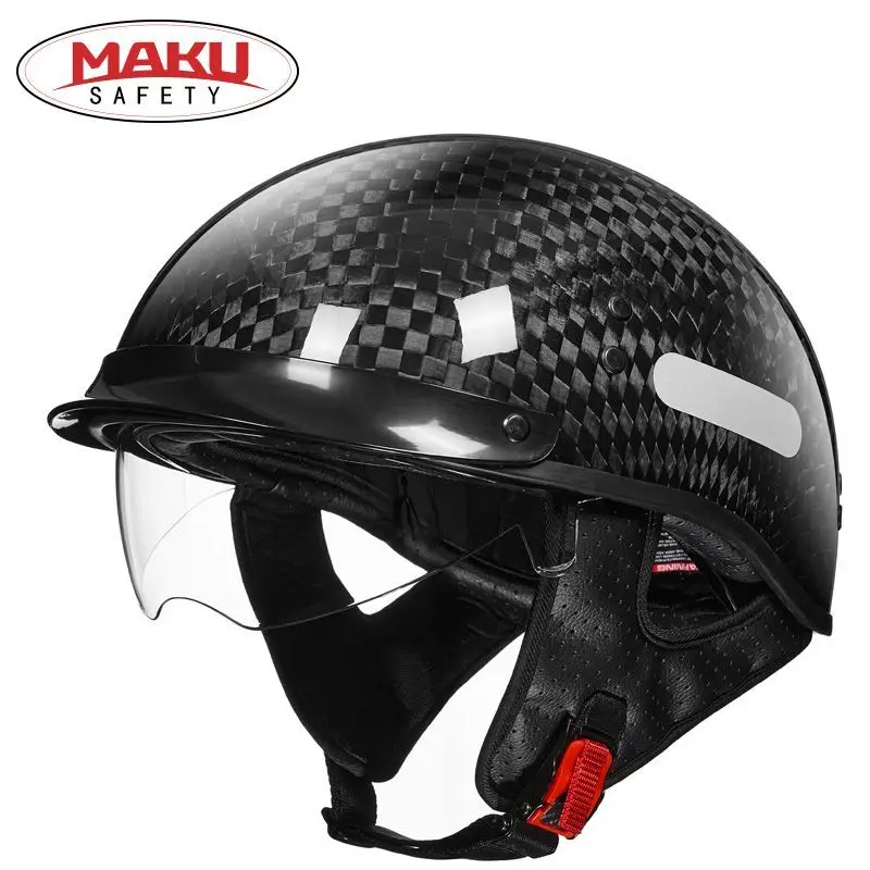 Motorcycle Helmet Carbon Fibre Moto Helmet Retro Half Helmet ECE DOT Approved Capacete De Moto Cycling Motorcycle Equipments
Motorcycle Helmet Carbon Fibre Moto Helmet Retro Half Helmet ECE DOT Approved Capacete De Moto Cycling Motorcycle Equipments