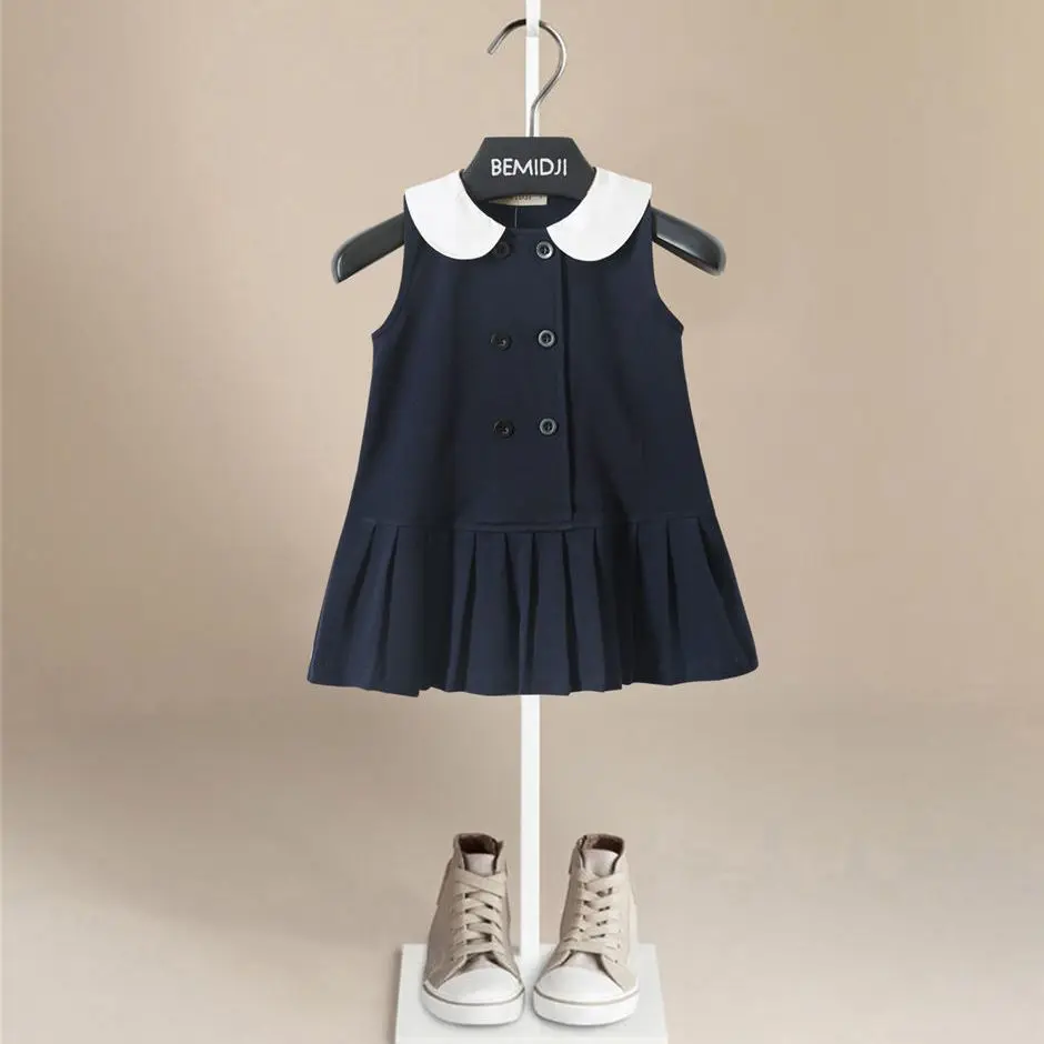 2024 Summer Girls' Korean-Style Preppy Princess Dress Doll Collar Solid Color Pleated Skirt Children's Clothing Vest Skirt
2024 Summer Girls' Korean-Style Preppy Princess Dress Doll Collar Solid Color Pleated Skirt Children's Clothing Vest Skirt