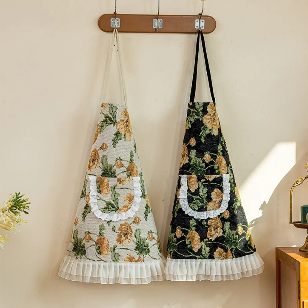 Practical Anti Staining Chinese Retro Apron Elegant Stylish Hanging Neck Apron Comfortable Adjustable Work Clothes Baking
Practical Anti Staining Chinese Retro Apron Elegant Stylish Hanging Neck Apron Comfortable Adjustable Work Clothes Baking