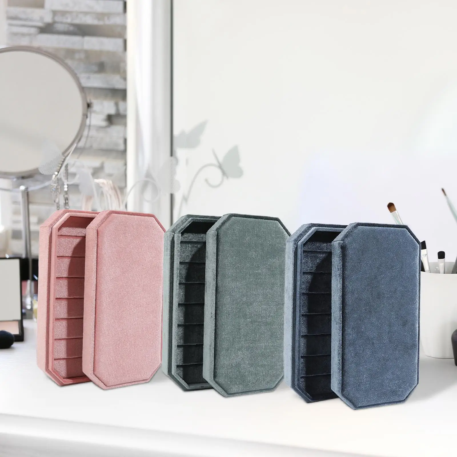 Ring Earring Organizer Case Showcase Holder for Dressing Tables Brooches Bracelet Charm Necklace
Ring Earring Organizer Case Showcase Holder for Dressing Tables Brooches Bracelet Charm Necklace