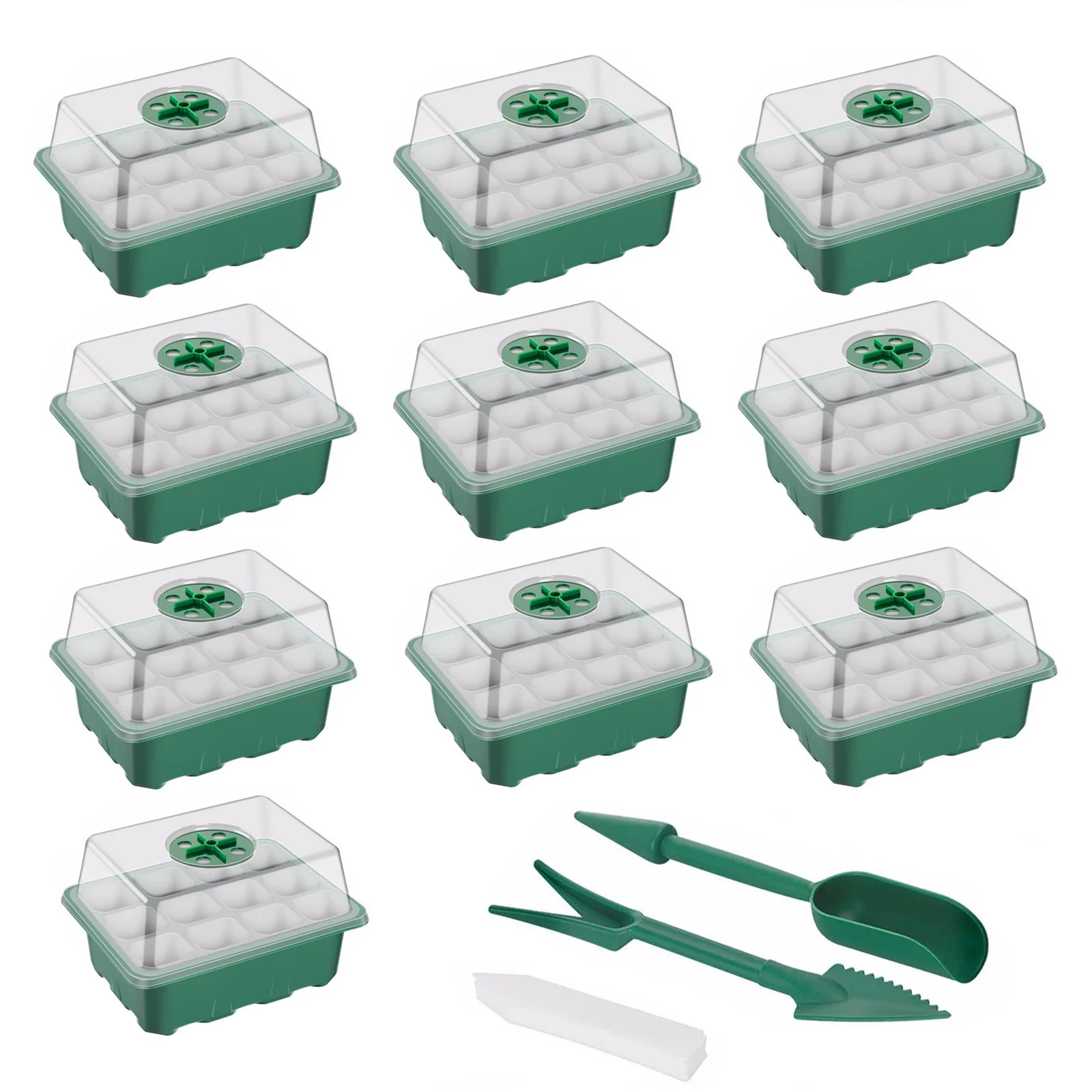 10 Pcs/Set 12 Cells Seedling Trays Seed Starter Box Plant Flower Grow Starting Germination Pot Garden Grow Box
10 Pcs/Set 12 Cells Seedling Trays Seed Starter Box Plant Flower Grow Starting Germination Pot Garden Grow Box