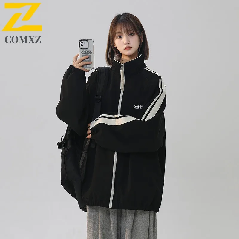 COMXZ Jacket Reversible Stripe Men Women Stand Collar Camping Coat Waterproof Windproof Outdoor Techwear Hiking Camping 2025
COMXZ Jacket Reversible Stripe Men Women Stand Collar Camping Coat Waterproof Windproof Outdoor Techwear Hiking Camping 2025