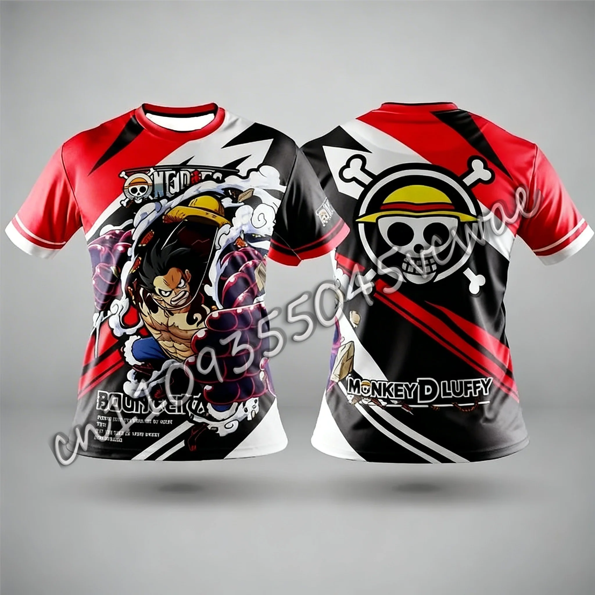 Bandai Anime Luffy One Piece Theme Shirt Couple T-shirt Summer Street Loose Men and Women Adult Children
Bandai Anime Luffy One Piece Theme Shirt Couple T-shirt Summer Street Loose Men and Women Adult Children