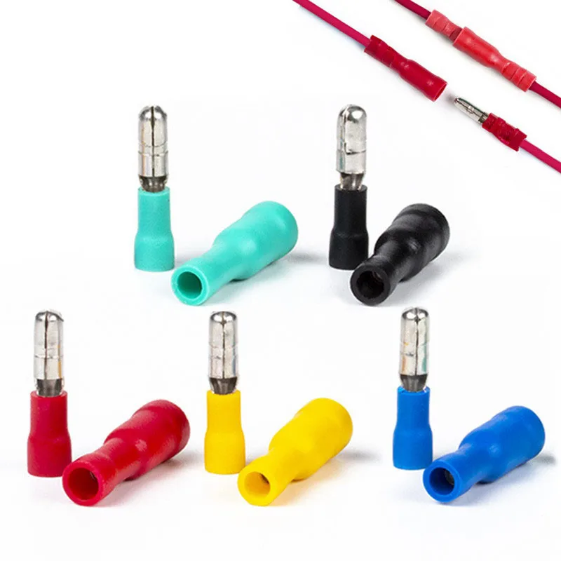 50Pairs/100Pcs Bullet Connector FRD MPD Crimp Terminals Male Female Insulating Quick Splice Wiring Cable Plug for 22~10AWG
50Pairs/100Pcs Bullet Connector FRD MPD Crimp Terminals Male Female Insulating Quick Splice Wiring Cable Plug for 22~10AWG
