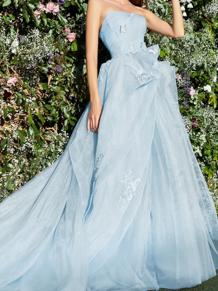 2023 Sky Blue Quinceanera-Dresses A-Line Tulle Party Gown Sleeveless Backless Lace Appliques For Sweet 16
2023 Sky Blue Quinceanera-Dresses A-Line Tulle Party Gown Sleeveless Backless Lace Appliques For Sweet 16