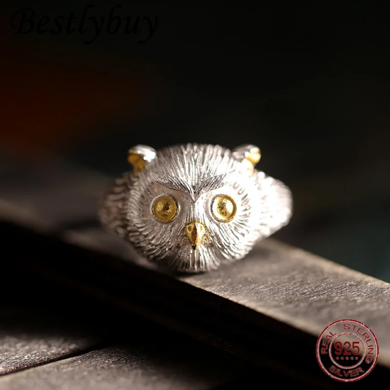 New 999 Personalized All Silver Owl Ring for Men and Women Cool and Fashionable Open End Ring
New 999 Personalized All Silver Owl Ring for Men and Women Cool and Fashionable Open End Ring
