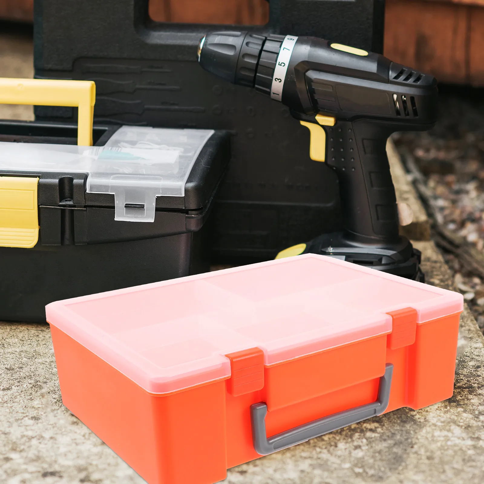 Plastic Parts Box for Electronics Jewelry Tools Tray Orange Rectangle Storage Organizer Compact Lightweight Practical
Plastic Parts Box for Electronics Jewelry Tools Tray Orange Rectangle Storage Organizer Compact Lightweight Practical