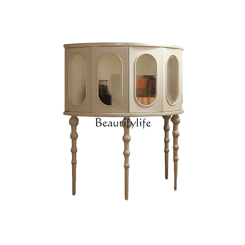 Chinese Style Entrance Cabinet French Style Cream Retro High Leg Semicircle Decoration Living Room Storage Side Cabinet
Chinese Style Entrance Cabinet French Style Cream Retro High Leg Semicircle Decoration Living Room Storage Side Cabinet