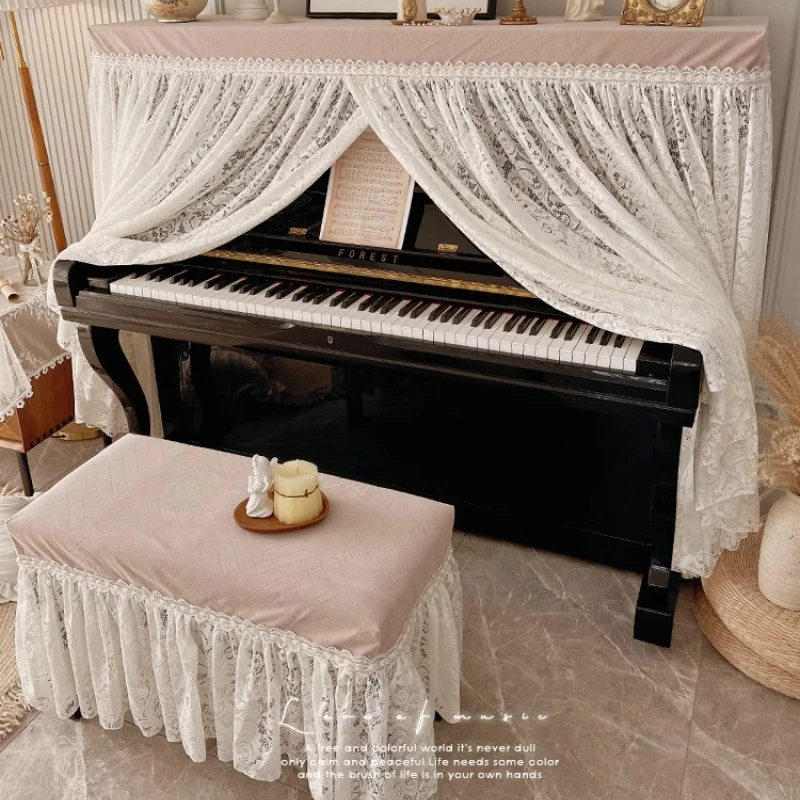 French Pastoral Piano Cover Flange Flannel Piano White Lace Retro Half Cover Dust Full Towel
French Pastoral Piano Cover Flange Flannel Piano White Lace Retro Half Cover Dust Full Towel