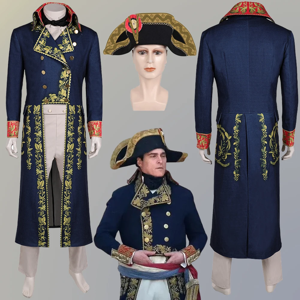 Men Napoleon Cosplay Hat Blue Printed Costume 2023 Movie Disguise Full Set Outfit Adult Male Role Play Halloween Carnival Suits
Men Napoleon Cosplay Hat Blue Printed Costume 2023 Movie Disguise Full Set Outfit Adult Male Role Play Halloween Carnival Suits