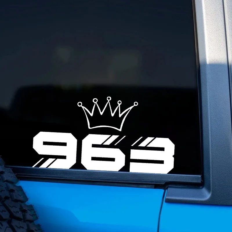 Ar Vinyl Decal Creative Number 963 Crown Sticker Waterproof Removable for Car Motorcycle Laptop Auto Body Decoration
Ar Vinyl Decal Creative Number 963 Crown Sticker Waterproof Removable for Car Motorcycle Laptop Auto Body Decoration