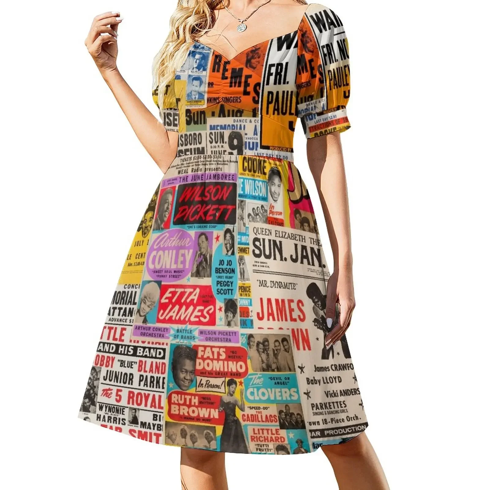 Vintage Rock and Roll Posters Short-Sleeved Dress luxury woman evening dress women clothing 2025 new arrivals
Vintage Rock and Roll Posters Short-Sleeved Dress luxury woman evening dress women clothing 2025 new arrivals