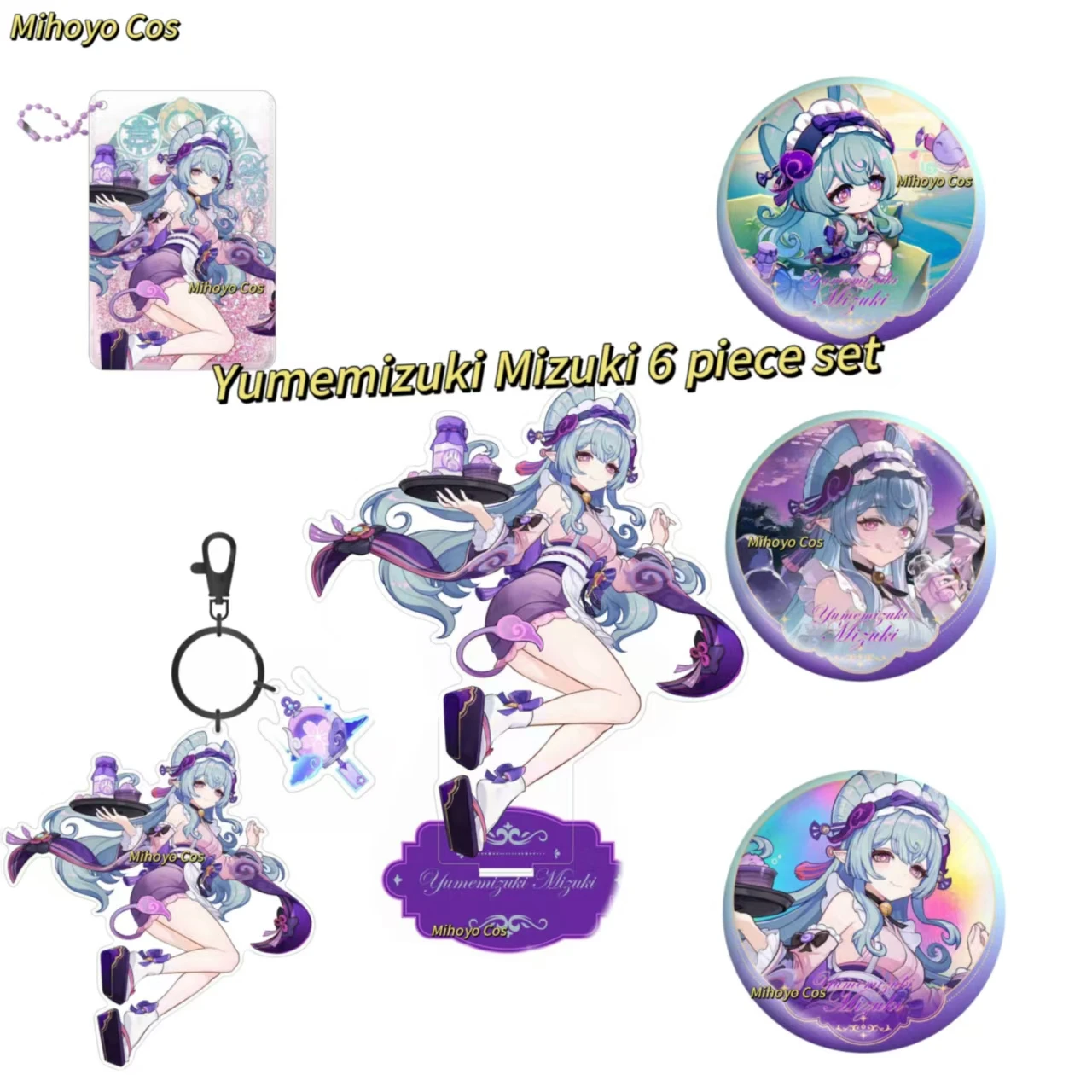 Genshin Impact Yumikuki Mizuki акриловый брелок-подставка 75 мм двусторонний значок с блестящим жидким песком подвесной декор
Genshin Impact Yumikuki Mizuki акриловый брелок-подставка 75 мм двусторонний значок с блестящим жидким песком подвесной декор