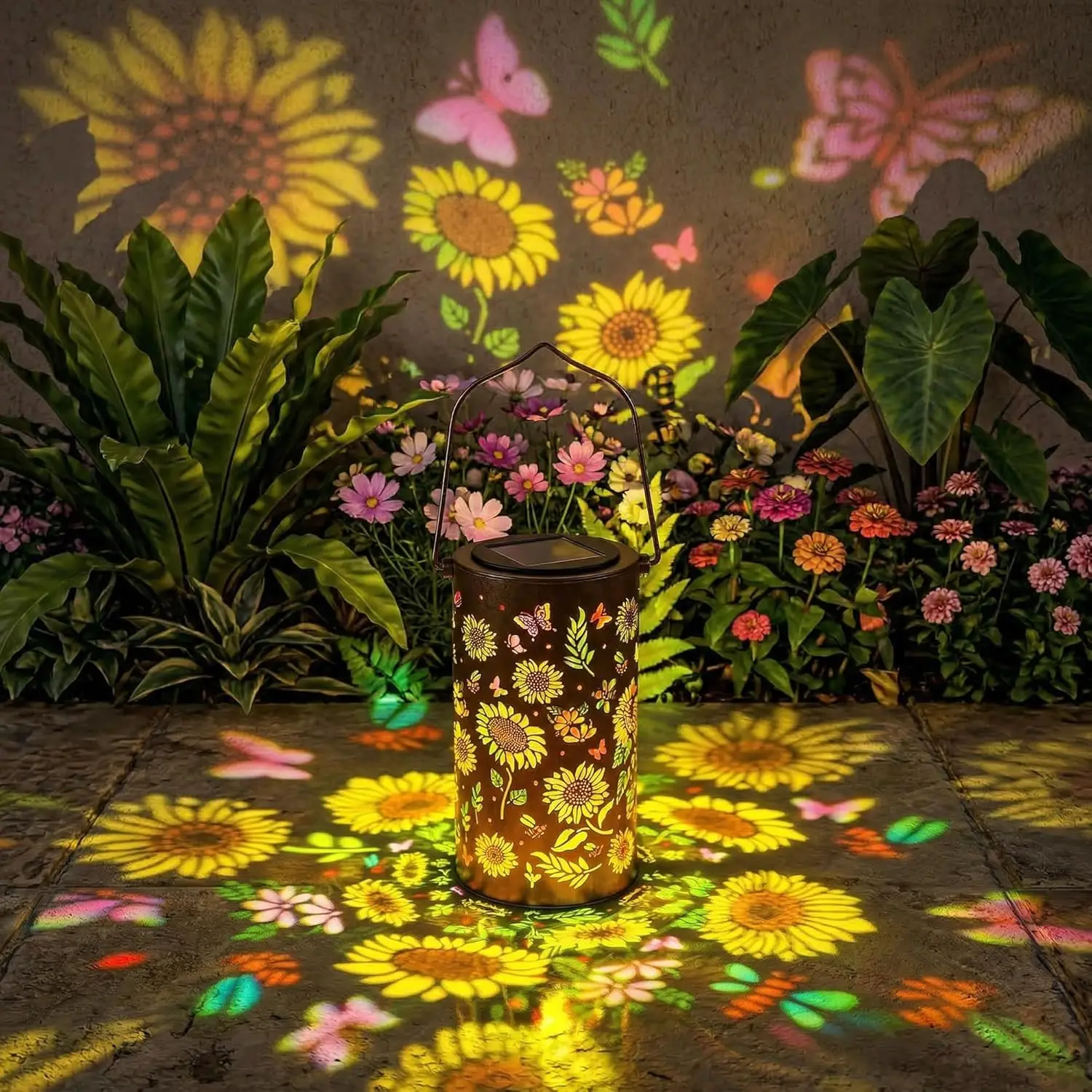 Colorful Sunflower Solar Garden Lantern Outdoor Hanging LED with Metal Sunflower Design Solar Light for Yard Lawn Pathway Decor
Colorful Sunflower Solar Garden Lantern Outdoor Hanging LED with Metal Sunflower Design Solar Light for Yard Lawn Pathway Decor