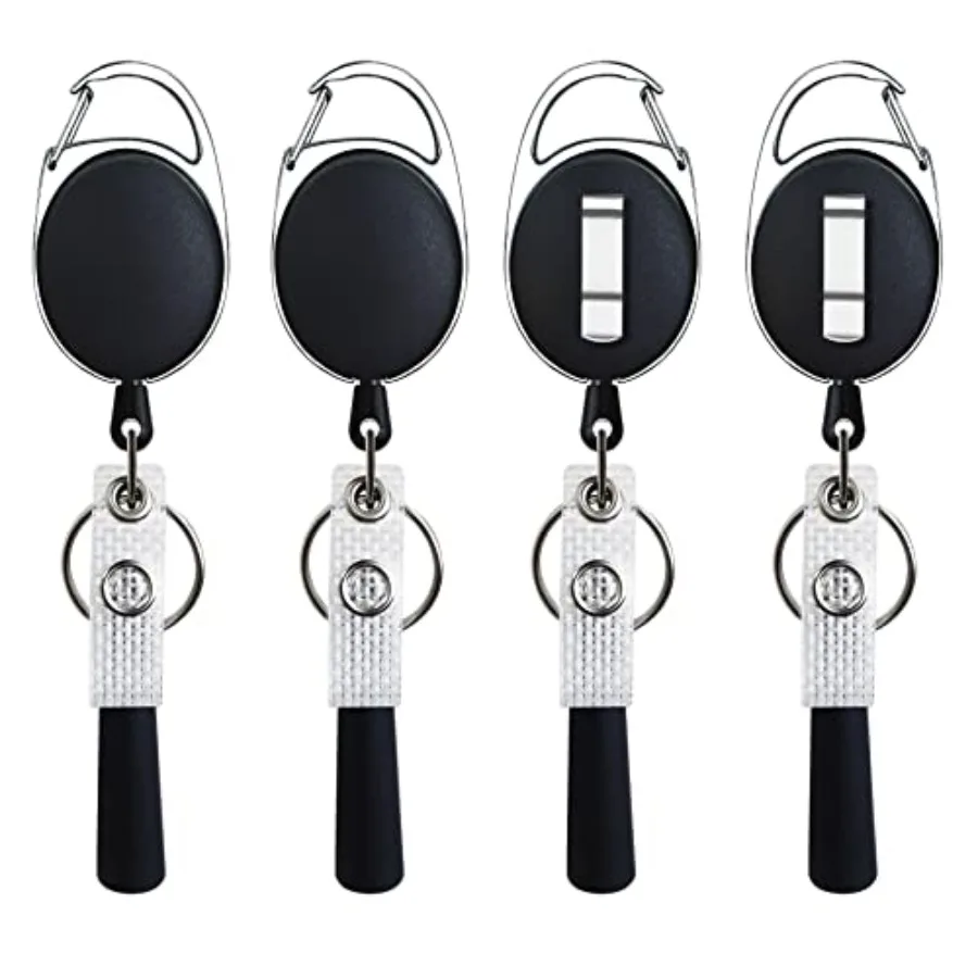 4 Pack Retractable Pen Pencil Holder with 24" Steel pull Cord, Ideal for Nurses, Carpenters, Mechanics, Architects, Office Work
4 Pack Retractable Pen Pencil Holder with 24" Steel pull Cord, Ideal for Nurses, Carpenters, Mechanics, Architects, Office Work