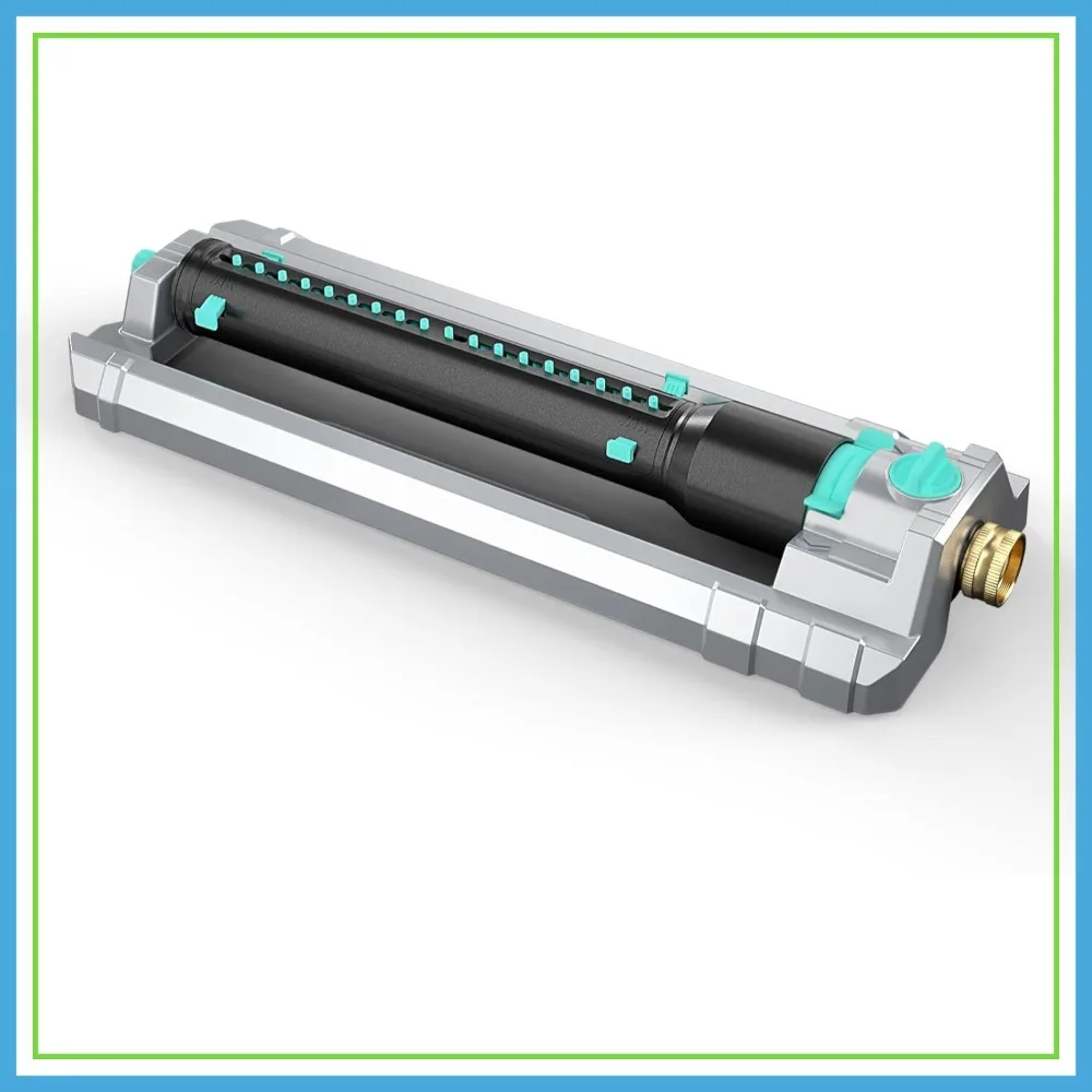 Heavy Duty Oscillating Sprinkler, 18-Hole Nozzle with Zinc Alloy Metal Base, Adjustable Flow & Spray Width, for Garden Yard
Heavy Duty Oscillating Sprinkler, 18-Hole Nozzle with Zinc Alloy Metal Base, Adjustable Flow & Spray Width, for Garden Yard