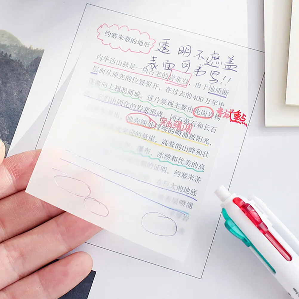 10pcs Transparent Notes Clear Memo Pads PET Sticky Memo Pad Smooth Writing Book Supplies Sticky Anywhere
10pcs Transparent Notes Clear Memo Pads PET Sticky Memo Pad Smooth Writing Book Supplies Sticky Anywhere