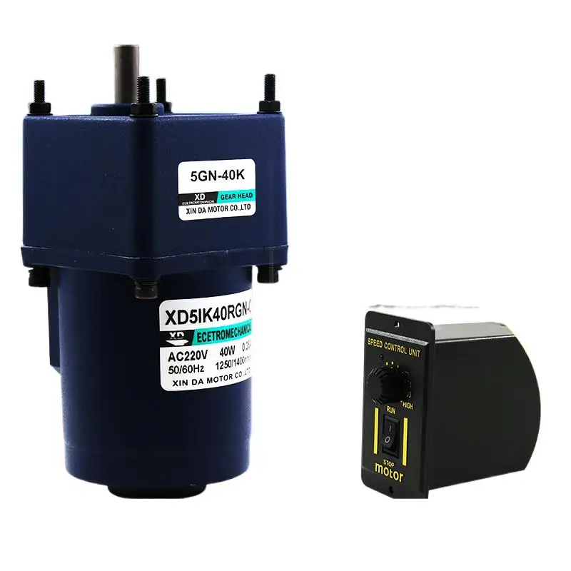 40W AC speed regulating motor gear reduction AC motor low noise and high torque 220V slow speed motor
40W AC speed regulating motor gear reduction AC motor low noise and high torque 220V slow speed motor