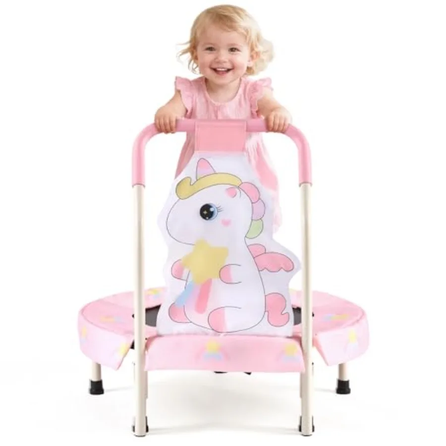 27 Unicorn Mini Trampoline for Toddlers: Rainbow Fairy Design Foldable Portable Indoor/Outdoor Trampoline with Safety Handle CP
27 Unicorn Mini Trampoline for Toddlers: Rainbow Fairy Design Foldable Portable Indoor/Outdoor Trampoline with Safety Handle CP