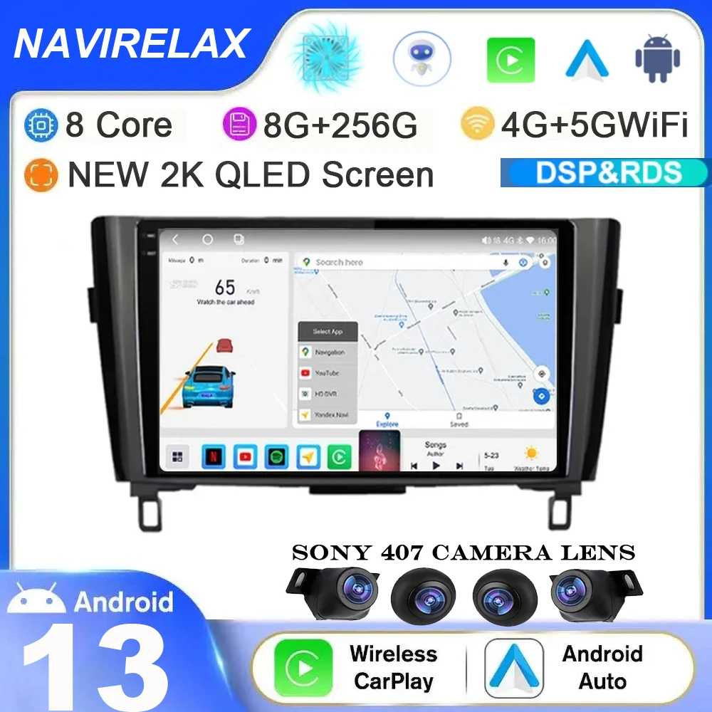 Android 13 для Nissan Qashqai J11 xtrail X-Trail 3 T32 2013 - 2017 автомобильное радио, мультимедийная навигация, видео, GPS, No 2 Din DVD
Android 13 для Nissan Qashqai J11 xtrail X-Trail 3 T32 2013 - 2017 автомобильное радио, мультимедийная навигация, видео, GPS, No 2 Din DVD