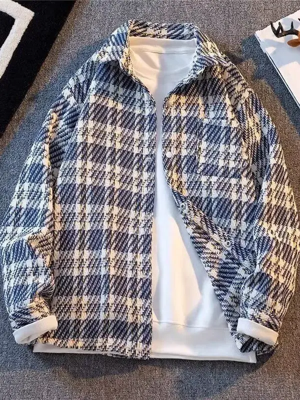 Men's Knitted Versatile Loose Casual Open Cardigan Jaet Autumn Plaid irt Breathable Polyester Fiber Long Sve Regular Fit
Men's Knitted Versatile Loose Casual Open Cardigan Jaet Autumn Plaid irt Breathable Polyester Fiber Long Sve Regular Fit