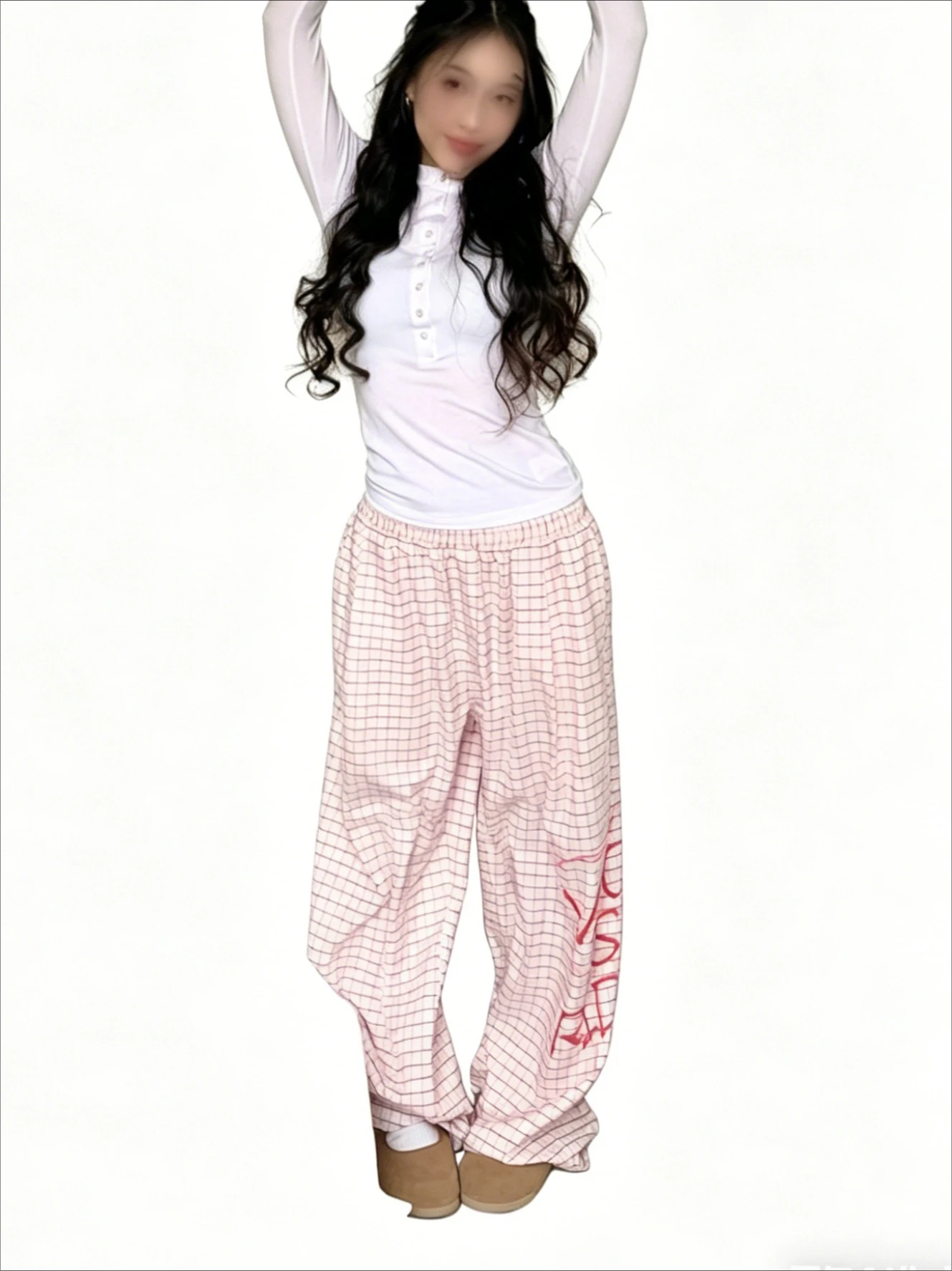Streetwear Women Plaid Wide Leg Pants High Waist Hip Hop Letter Loose Trousers Spring Summer Harajuku Bf American Vintage Pant
Streetwear Women Plaid Wide Leg Pants High Waist Hip Hop Letter Loose Trousers Spring Summer Harajuku Bf American Vintage Pant