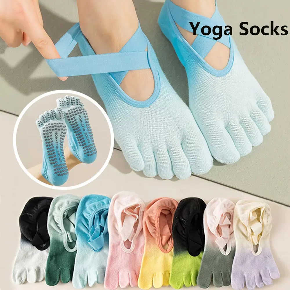 Носки для йоги, профессиональные силиконовые нескользящие носки для пилатеса с градиентом, дышащие носки с открытой спиной и пятью пальцами, спортивные носки для тренажерного зала и фитнеса
Носки для йоги, профессиональные силиконовые нескользящие носки для пилатеса с градиентом, дышащие носки с открытой спиной и пятью пальцами, спортивные носки для тренажерного зала и фитнеса
