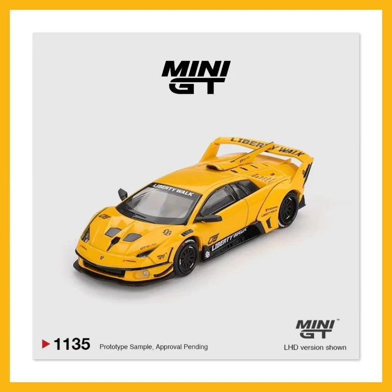 MINIGT 1:64 Lamborghini-Silhouette WORKS MURCIELAGO GT Evo LB Wide Body Yellow Alloy Car Model #1135
MINIGT 1:64 Lamborghini-Silhouette WORKS MURCIELAGO GT Evo LB Wide Body Yellow Alloy Car Model #1135