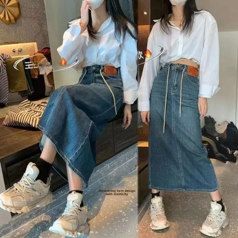 Ретро джинсовая асимметричная юбка А-силуэта для женщин, с высокой талией, на молнии, повседневная, для весны и лета, стройнящая, длинная юбка
Ретро джинсовая асимметричная юбка А-силуэта для женщин, с высокой талией, на молнии, повседневная, для весны и лета, стройнящая, длинная юбка