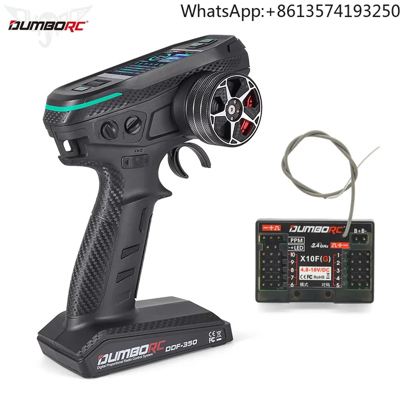 DUMBORC DDF-350 with X10FG / X10F 10CH RC Radio Transmitter and Receiver HD Screen for RC Car Truck Crawler Boat Tank
DUMBORC DDF-350 with X10FG / X10F 10CH RC Radio Transmitter and Receiver HD Screen for RC Car Truck Crawler Boat Tank