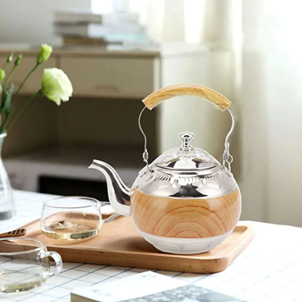 Large Capacity Stainless Steel Teapot Modern Simple Design Ergonomic Handle Leak Proof Spout For Home Office Hotel Kitchen Bar
Large Capacity Stainless Steel Teapot Modern Simple Design Ergonomic Handle Leak Proof Spout For Home Office Hotel Kitchen Bar