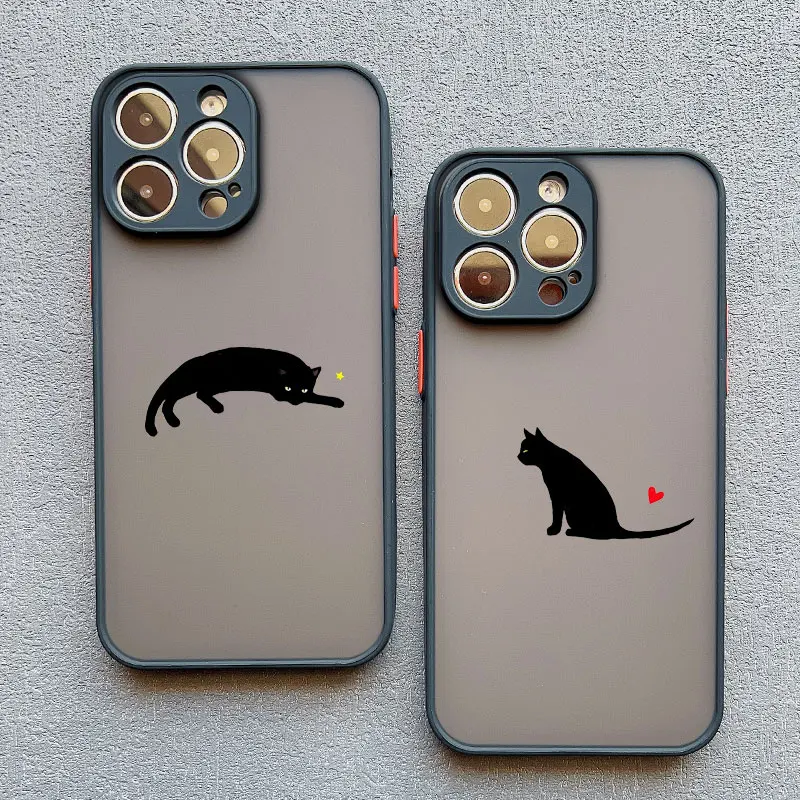 New Little Black Cat Cute Couple Phone Case For iPhone 15 14 Pro Max Plus 17 16 Pro Max 13 Mini 12 11 Pro Max Cartoon Back Cover
New Little Black Cat Cute Couple Phone Case For iPhone 15 14 Pro Max Plus 17 16 Pro Max 13 Mini 12 11 Pro Max Cartoon Back Cover