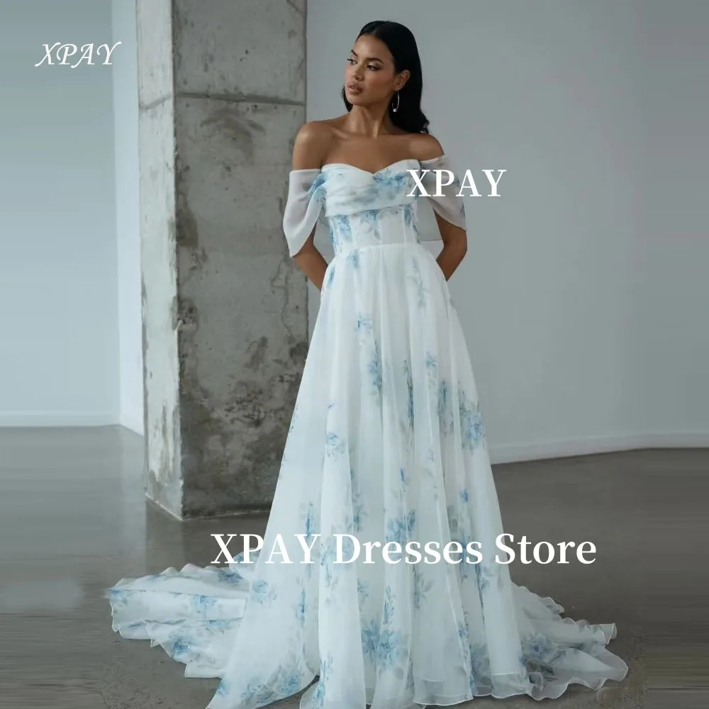 XPAY Elegant Printed Long Evening Dresses Women Off Shoulder Silk Organza Prom Gowns Vestidos de fiesta Customized Sweetheart
XPAY Elegant Printed Long Evening Dresses Women Off Shoulder Silk Organza Prom Gowns Vestidos de fiesta Customized Sweetheart