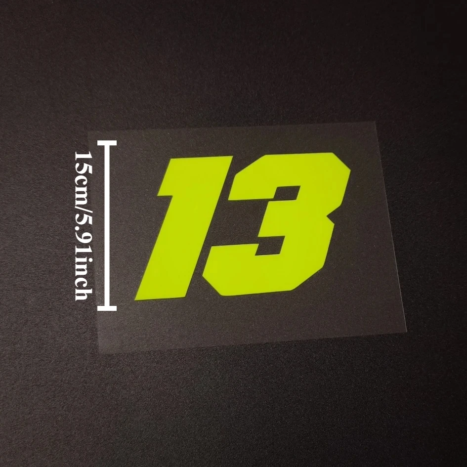 1PC Neon Yellow Number 13 Sticker - Eye-Catching Decor Decal for Motorcycle, Helmet & Car Vinyl
1PC Neon Yellow Number 13 Sticker - Eye-Catching Decor Decal for Motorcycle, Helmet & Car Vinyl