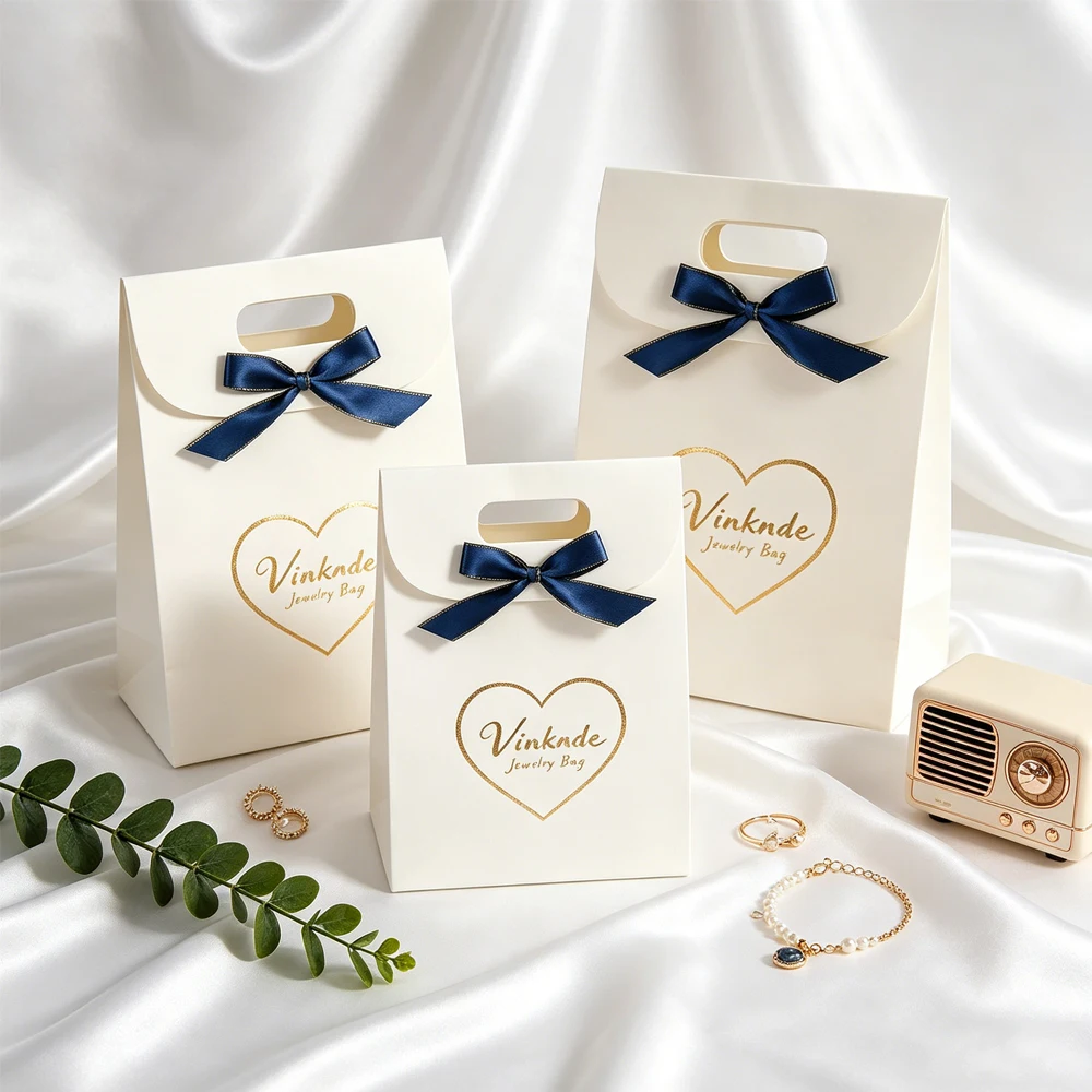 24Pack High-End Paper Gift Jewelry Bags with Bow Tie Flap Custom Logo Hand Carry Bag Perfume Bracelet Earrings Soap Packaging
24Pack High-End Paper Gift Jewelry Bags with Bow Tie Flap Custom Logo Hand Carry Bag Perfume Bracelet Earrings Soap Packaging