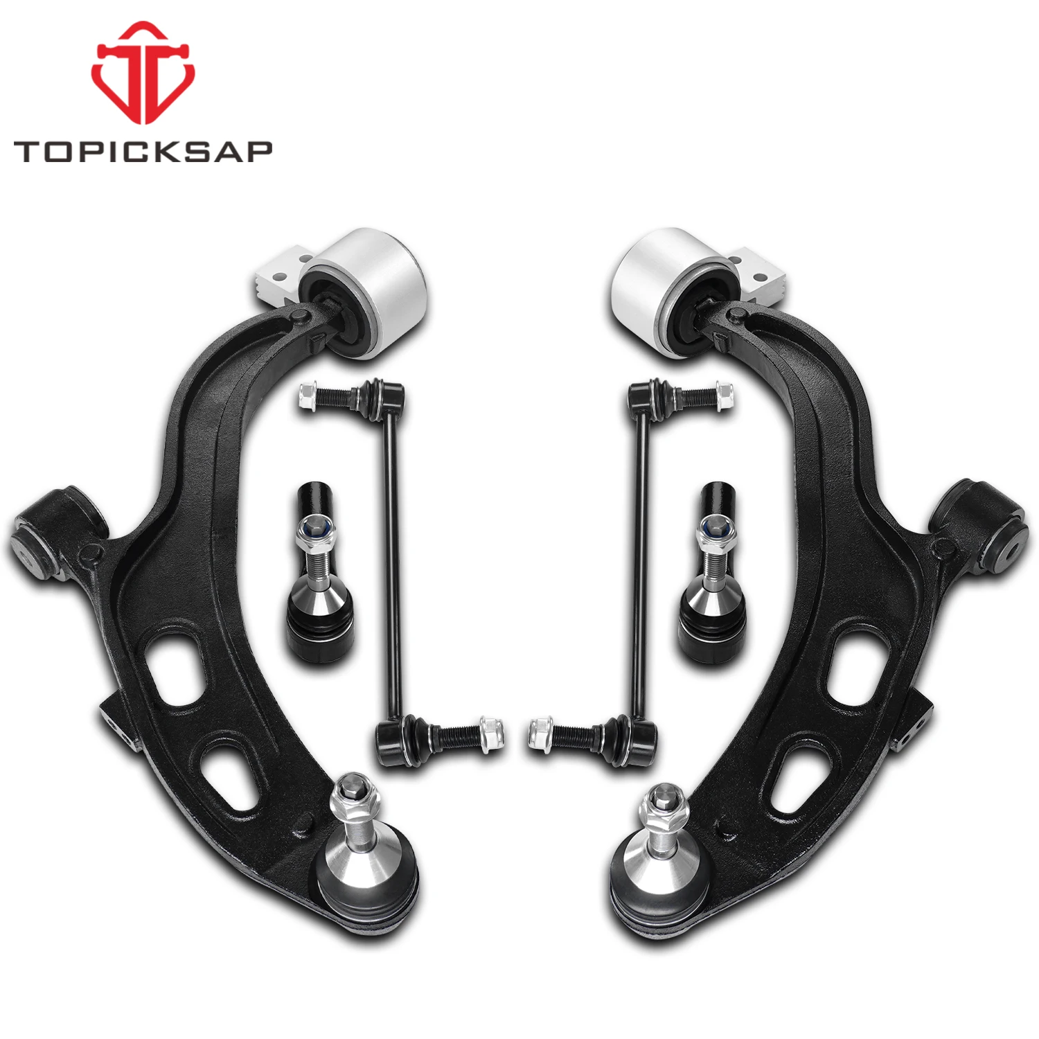 TOPICKSAP 6pcs Front Lower Control Arm Sway Bar Link Outer Tie Rod End Set for Ford Taurus Flex Lincoln MKT MKS 2013 2014 - 2018
TOPICKSAP 6pcs Front Lower Control Arm Sway Bar Link Outer Tie Rod End Set for Ford Taurus Flex Lincoln MKT MKS 2013 2014 - 2018