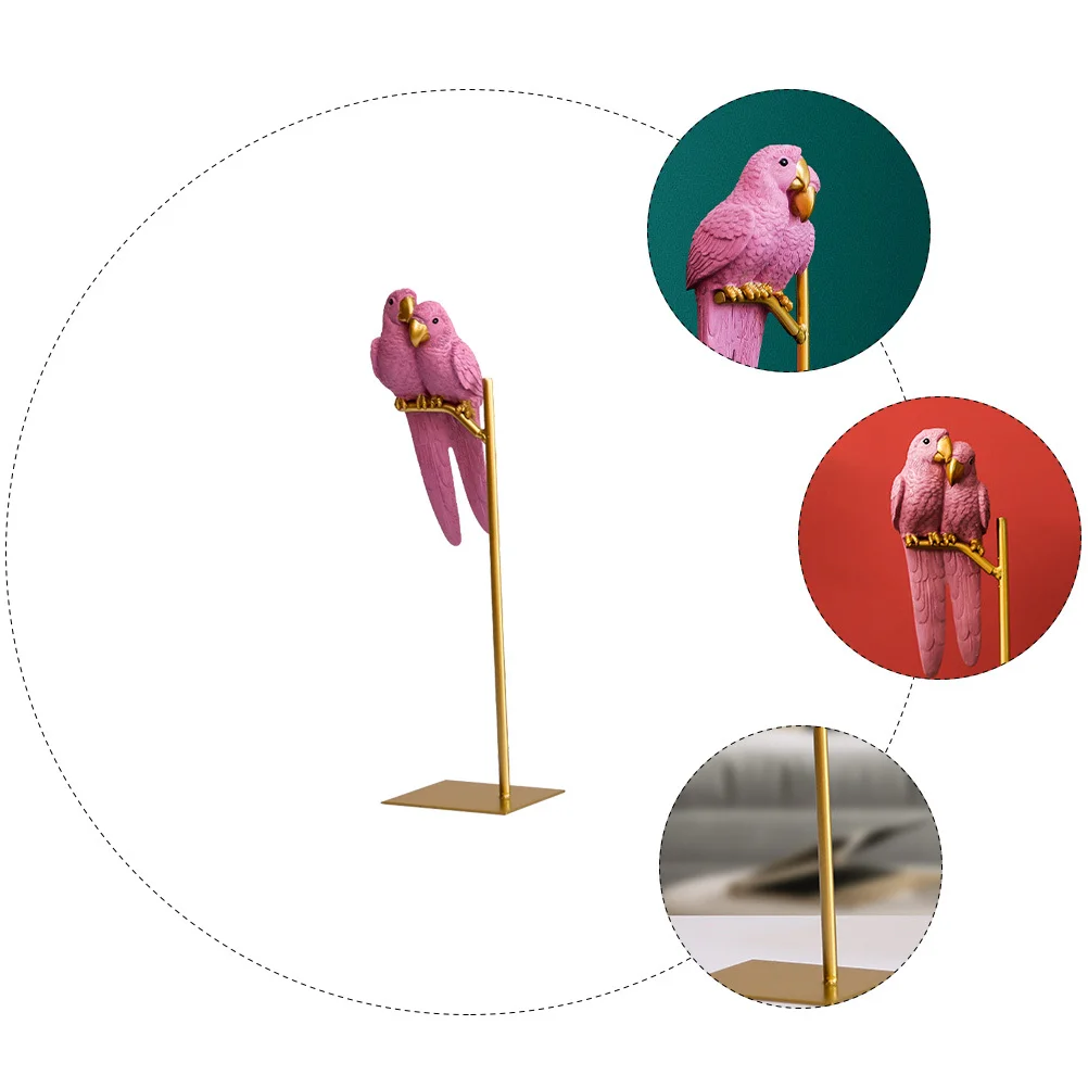 Rustic Decor Parrot Desktop Ornament Tabletop Couple Figurine Pink Artificial Realistic Ornaments
Rustic Decor Parrot Desktop Ornament Tabletop Couple Figurine Pink Artificial Realistic Ornaments