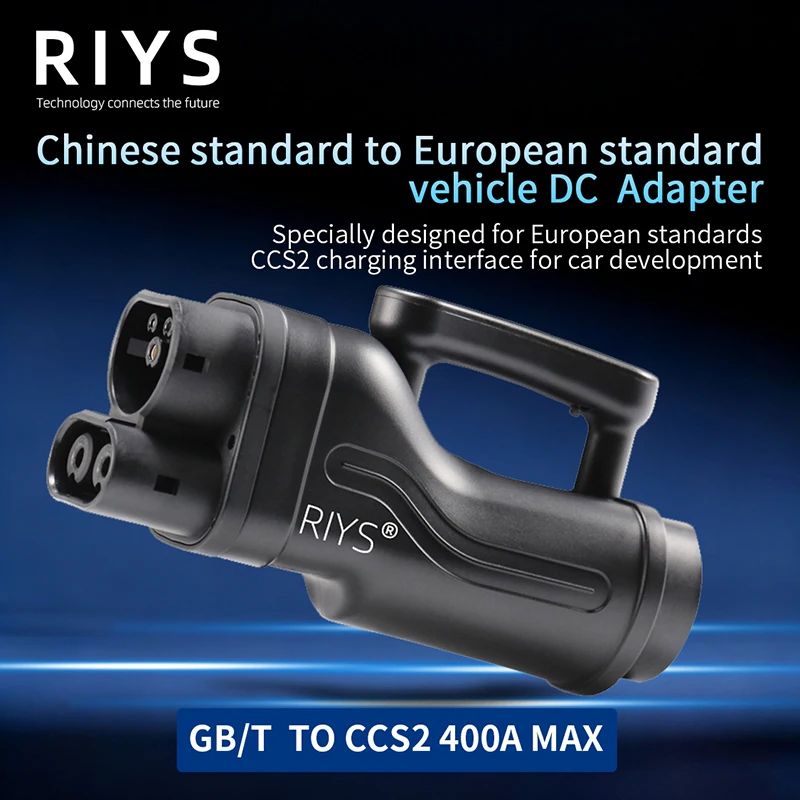 RIYS GBT to CCS2 adapter 400A DC combination 2 EV fast DC charger connector, used for GBT DC charger to CCS2 car adapter charger
RIYS GBT to CCS2 adapter 400A DC combination 2 EV fast DC charger connector, used for GBT DC charger to CCS2 car adapter charger