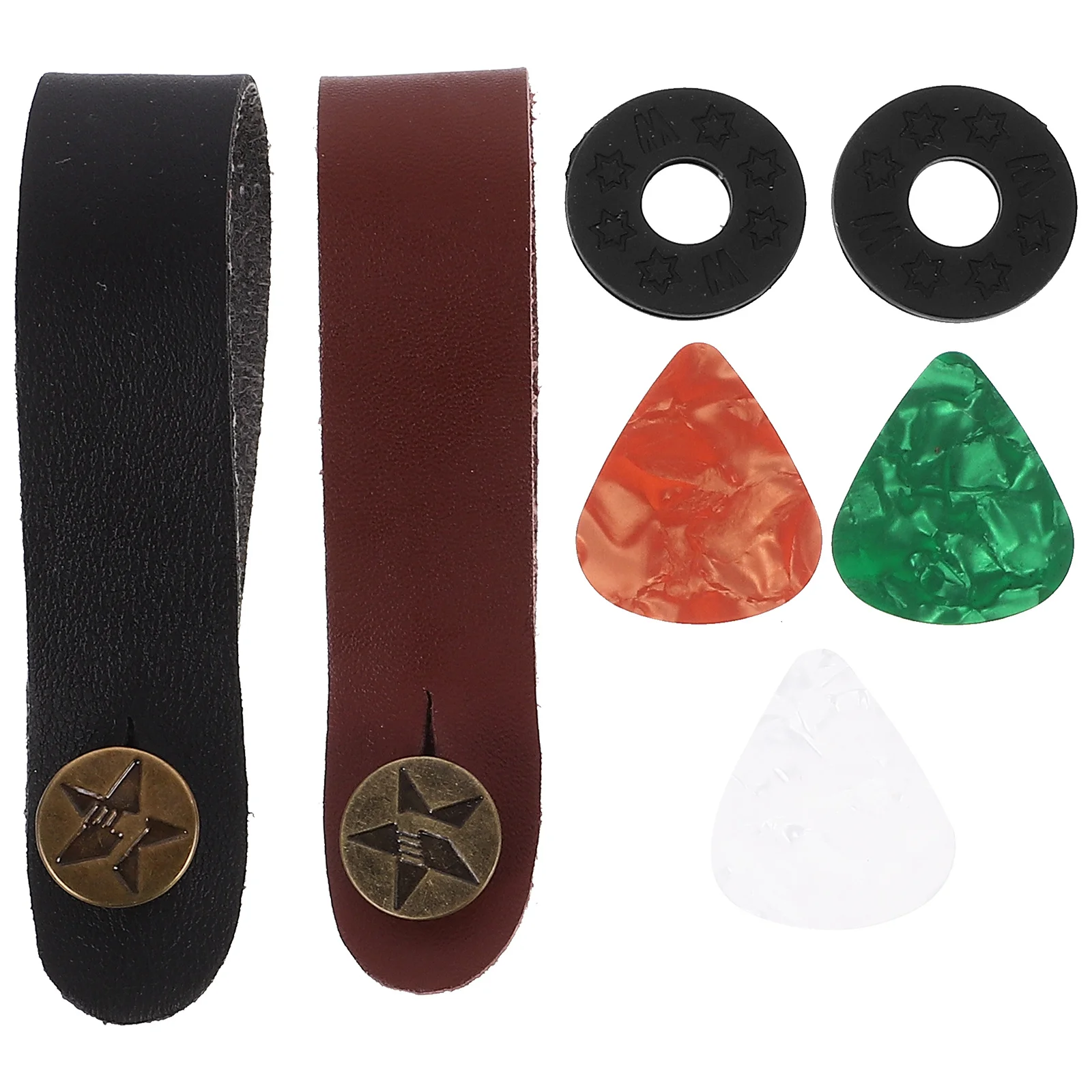 1Set Guitar Strap Fix Acoustic Neck Strap Durable Metal PU ABS Adjustable Picks Pads Guitar Pick Ukulele Pick
1Set Guitar Strap Fix Acoustic Neck Strap Durable Metal PU ABS Adjustable Picks Pads Guitar Pick Ukulele Pick