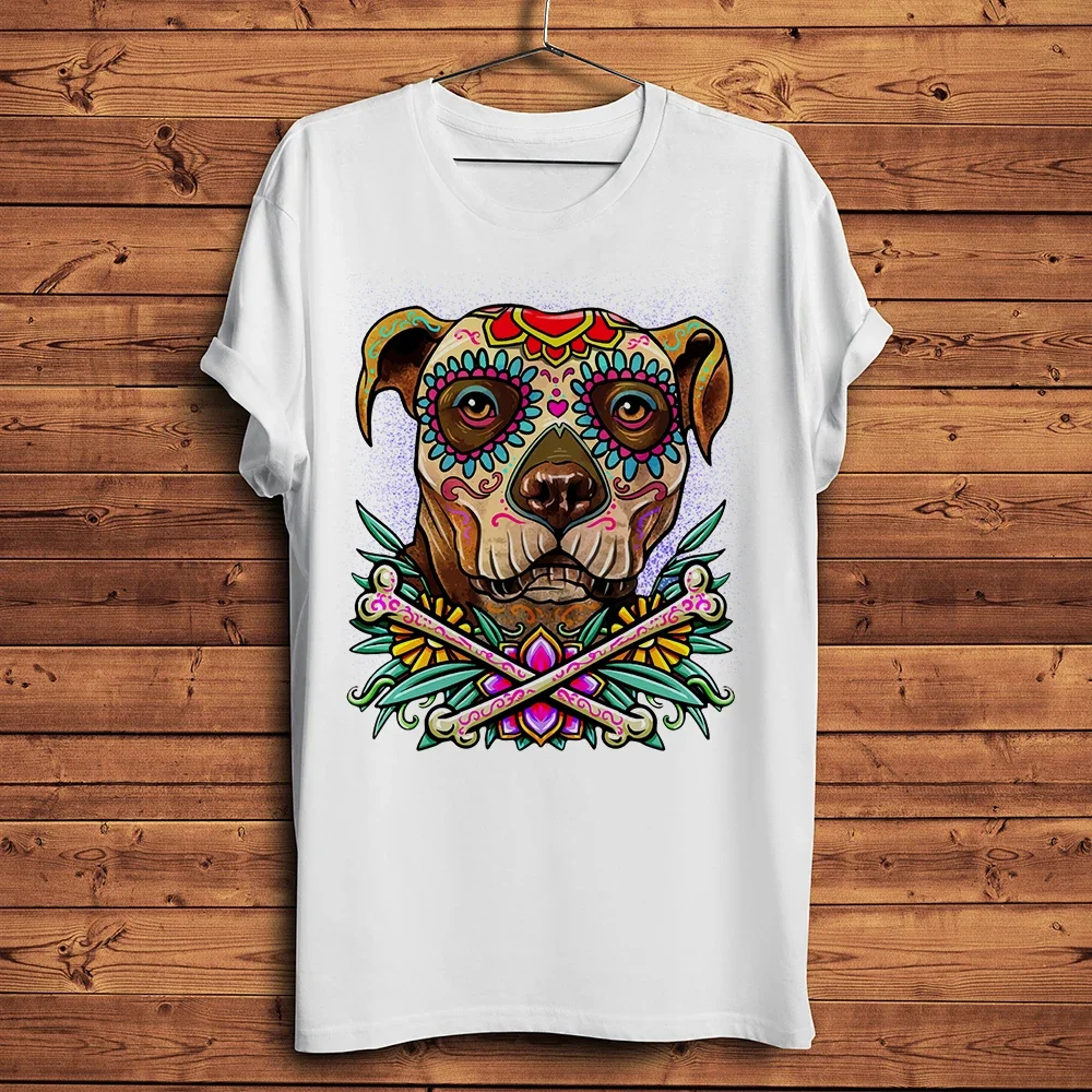 Собака Pitbull, сахарный череп Calavera, Dia De Muertos, забавная мужская футболка, повседневная футболка с короткими рукавами и круглым вырезом, уличная футболка унисекс
Собака Pitbull, сахарный череп Calavera, Dia De Muertos, забавная мужская футболка, повседневная футболка с короткими рукавами и круглым вырезом, уличная футболка унисекс