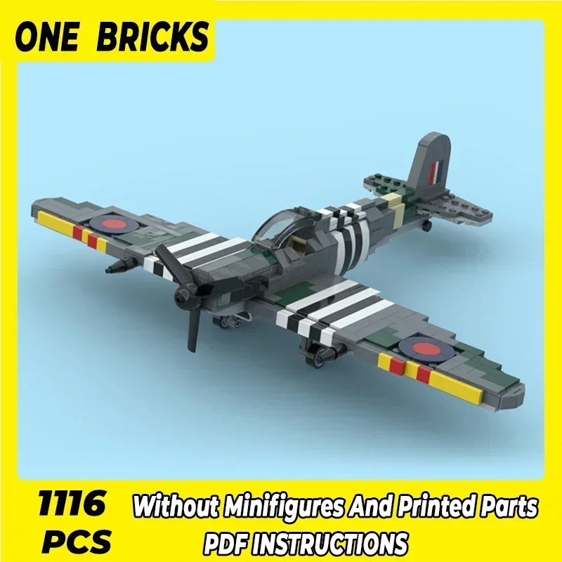 Moc Building Bricks Fighter Model Supermarine Spitfire D-Day Version Technology Modular Blocks Gifts Toys For Child DIY Assembly
Moc Building Bricks Fighter Model Supermarine Spitfire D-Day Version Technology Modular Blocks Gifts Toys For Child DIY Assembly
