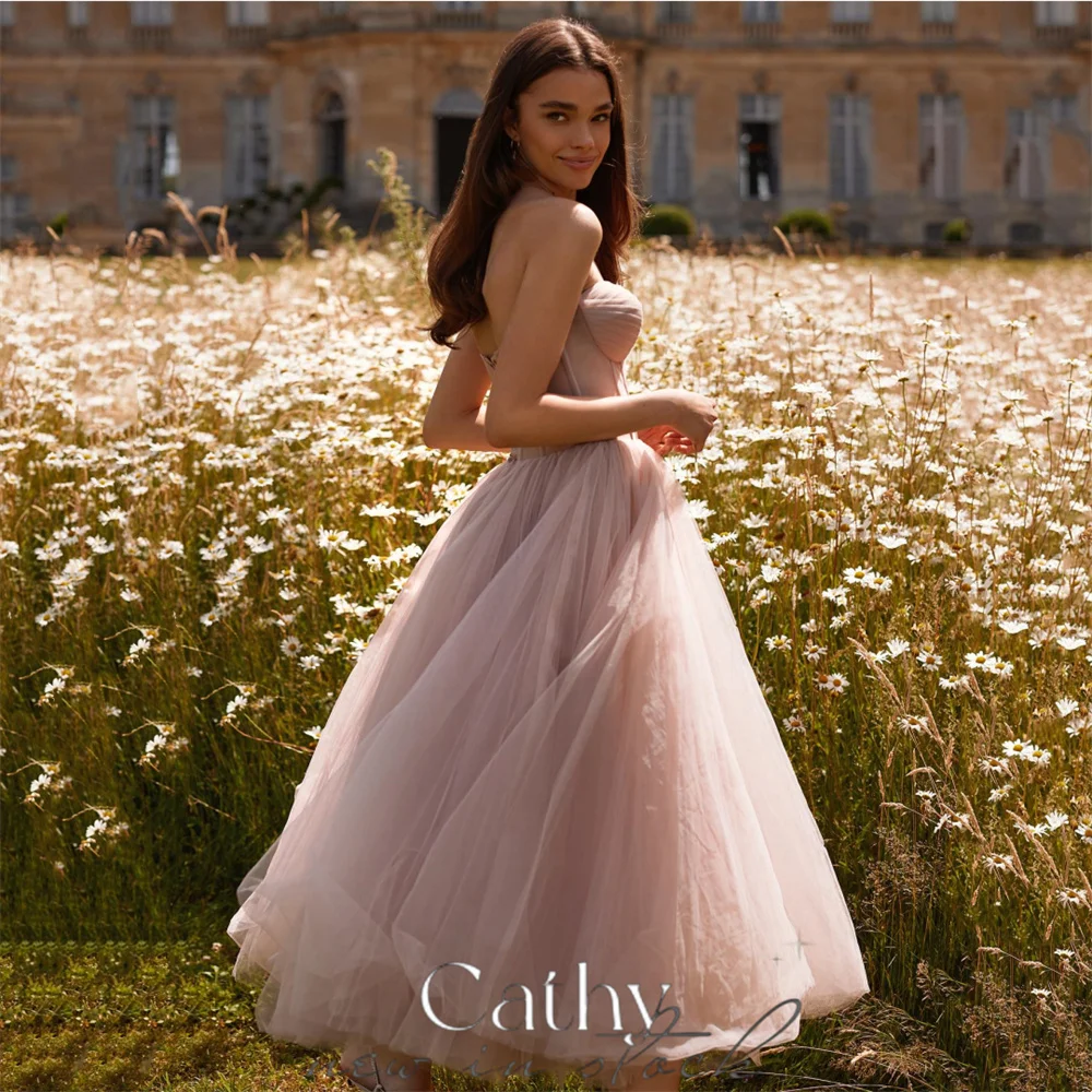 Cathy Pink Off Shoulder Tulle Prom Dress 2024 Elegant Sleeveless A-line Vestidos De Fiesta Backless Ankle Length Graduation Ball
Cathy Pink Off Shoulder Tulle Prom Dress 2024 Elegant Sleeveless A-line Vestidos De Fiesta Backless Ankle Length Graduation Ball