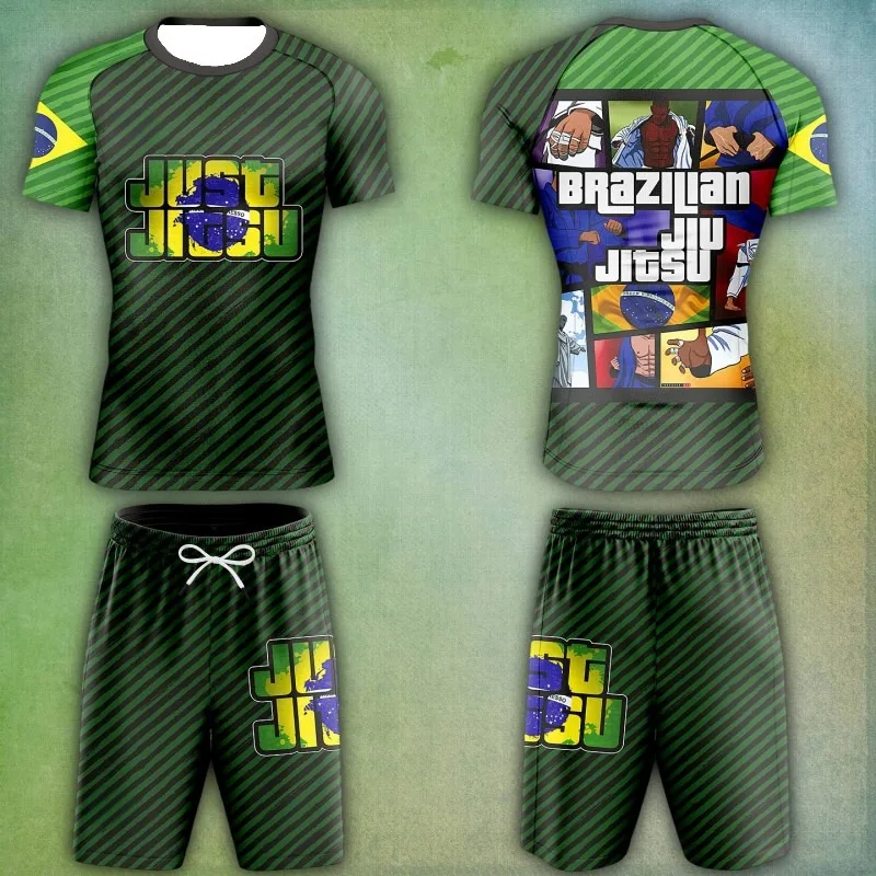 2026 New Y2K Brazilian Jiu-Jitsu Cartoon Print Sports Suit, Unisex, Quick-Drying Anti-Abrasion Shirt and Shorts Fighting Uniform
2026 New Y2K Brazilian Jiu-Jitsu Cartoon Print Sports Suit, Unisex, Quick-Drying Anti-Abrasion Shirt and Shorts Fighting Uniform