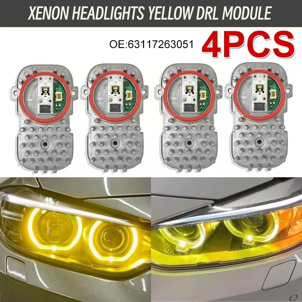 New 4Pcs 63117263051 Yellow Angel Eyes Xenon DRL Module for BMW F80 F82 F32 4 SERIES 2014-2017
New 4Pcs 63117263051 Yellow Angel Eyes Xenon DRL Module for BMW F80 F82 F32 4 SERIES 2014-2017