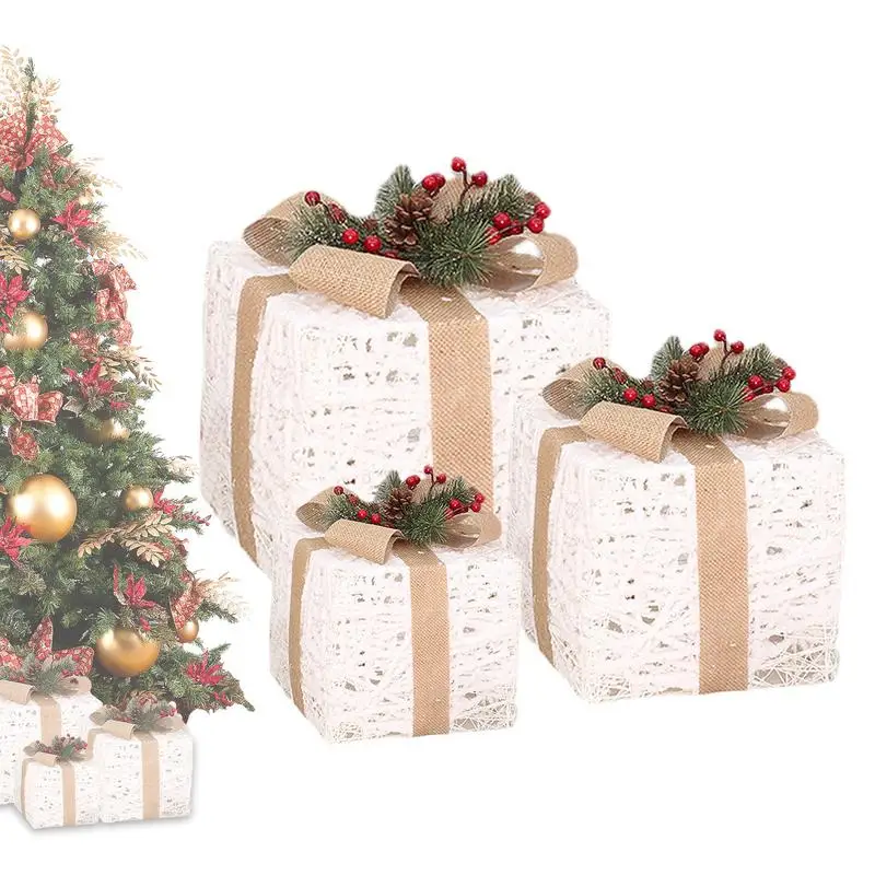 Christmas Gift Boxes Treats Gift Decorative Boxes With Bow Stackable Christmas Gift Wrap Boxes For Garden Home Room Fireplace
Christmas Gift Boxes Treats Gift Decorative Boxes With Bow Stackable Christmas Gift Wrap Boxes For Garden Home Room Fireplace