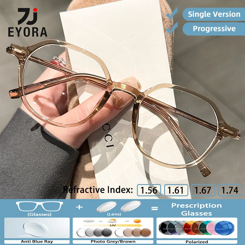 Очки для чтения EYORA Ovald Versatile TR90 для женщин, для коррекции близорукости и дальнозоркости, с защитой от синего света, прогрессивные фотохромные линзы
Очки для чтения EYORA Ovald Versatile TR90 для женщин, для коррекции близорукости и дальнозоркости, с защитой от синего света, прогрессивные фотохромные линзы