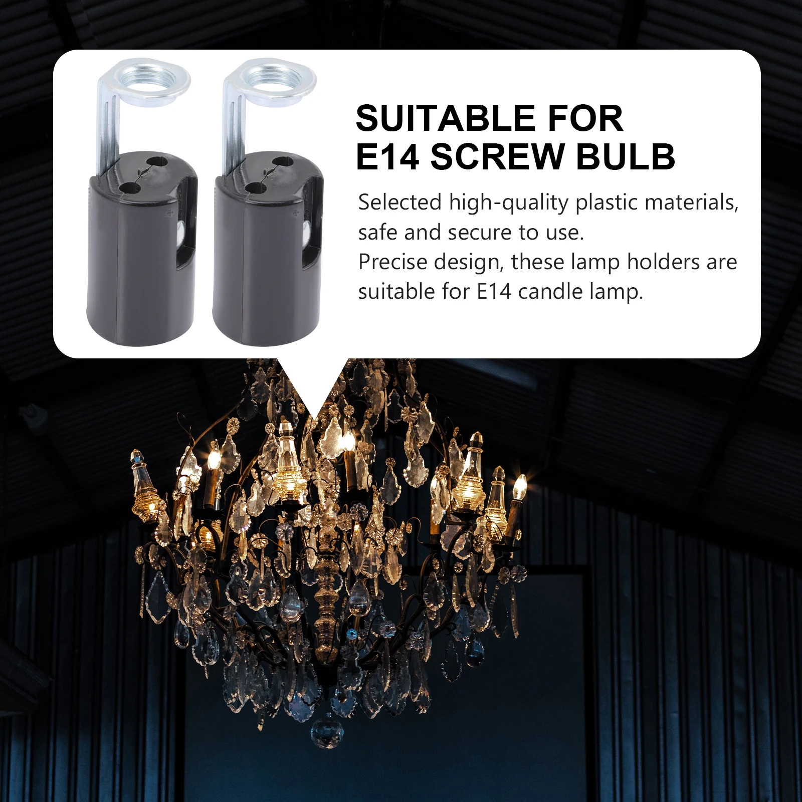 9 pcs E14 Lamp Holder Bracket C Base Socket Ch Covers Replacement Bases Pendant Wall Crystal Lamp Safe Durable Easy
9 pcs E14 Lamp Holder Bracket C Base Socket Ch Covers Replacement Bases Pendant Wall Crystal Lamp Safe Durable Easy