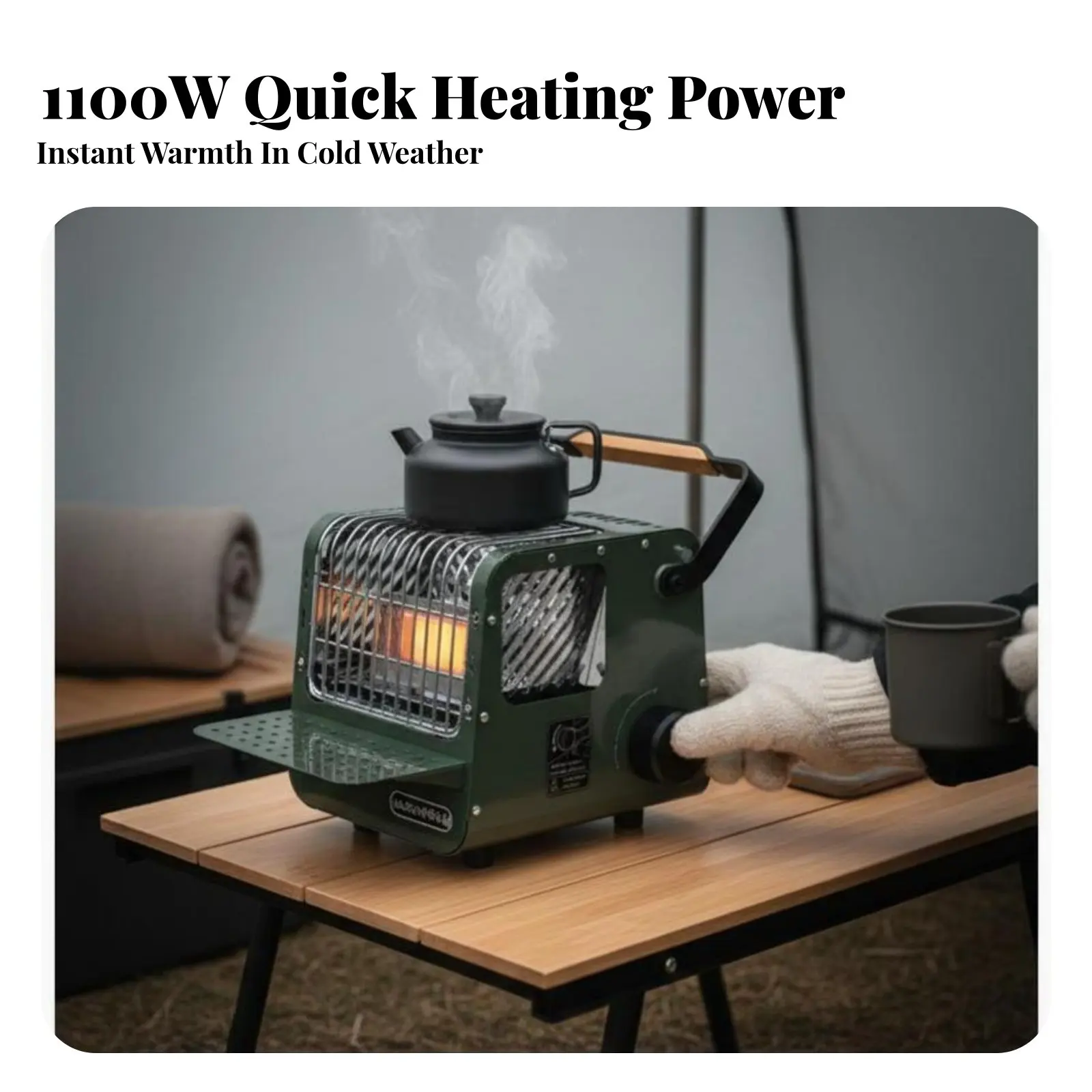 Mini Camping Heater, Portable Outdoor Cassette Stove, Tent Heater, Tea Quick Warmth Connection, Outdoor Gathering, Hiking
Mini Camping Heater, Portable Outdoor Cassette Stove, Tent Heater, Tea Quick Warmth Connection, Outdoor Gathering, Hiking